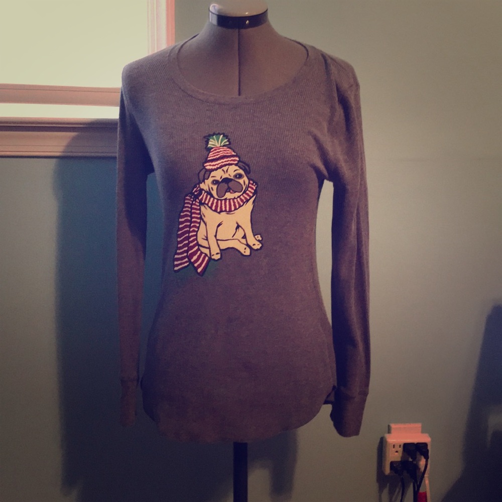Long sleeve knit shirt